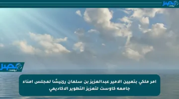 أمر ملكي بتعيين الأمير عبدالعزيز بن سلمان رئيسًا لمجلس أمناء جامعة كاوست لتعزيز التطوير الأكاديمي